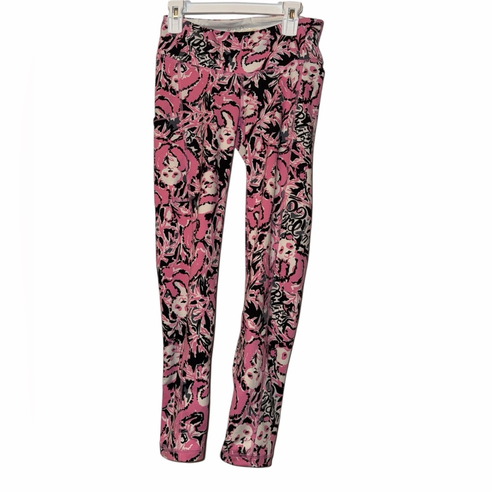 Lilly Pulitzer XS Hangin With My Boo WEEKENDER LEGGINGS Midi Luxletic upf50+